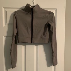 Slate Gray TYC Cropped Sports Jacket